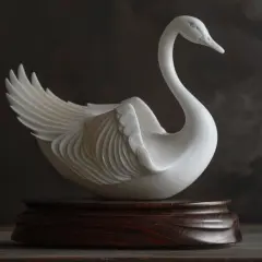 Uwodząca elegancja: Figurka gęś - finezja w porcelanie