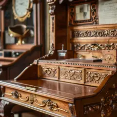 Sekretarzyk antyk: wartość, historia i stylowe detale mebli