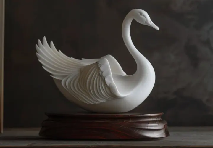Uwodząca elegancja: Figurka gęś - finezja w porcelanie