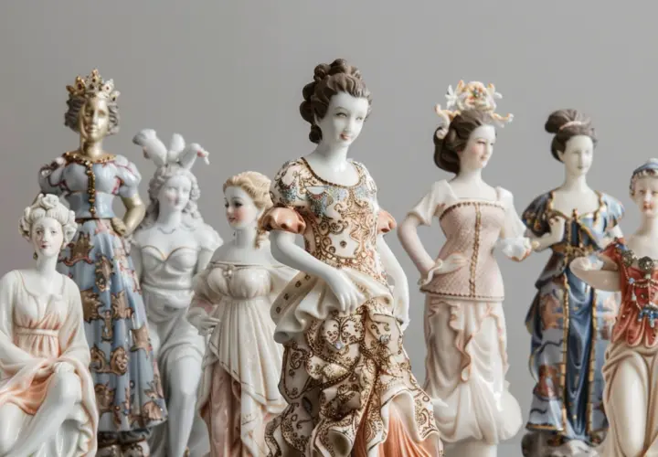 Seria Feston Ćmielów: odkryj urok porcelanowych figur feston